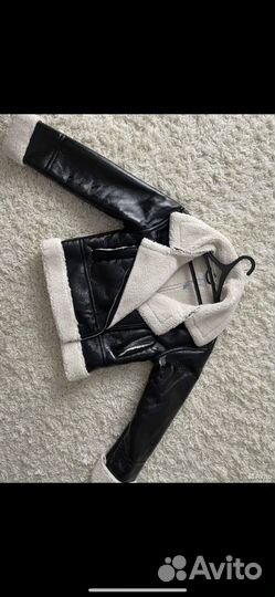 Новая лаковая дубленка xs befree