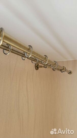 Карниз металлический настенный двухрядный