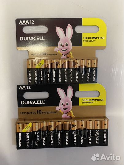 Батарейки duracell аа и ааа