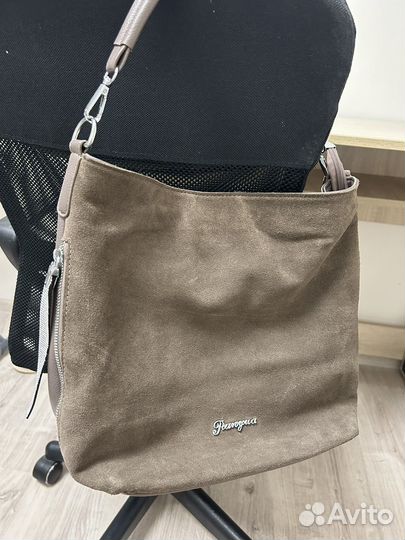 Сумка натуральная замша