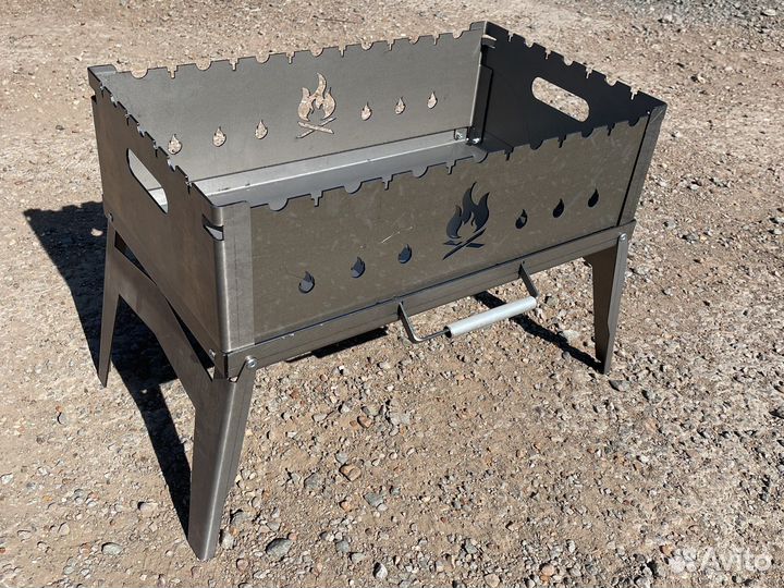 Мангал разборный (дипломат) 50*30 в чехле