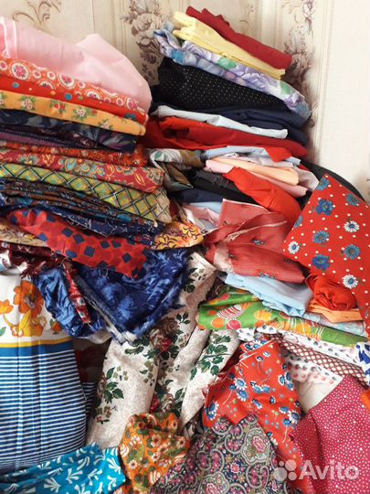 Ткани СССР для одежды.пелёнок.постели разные