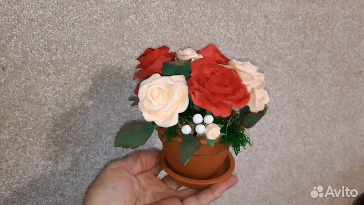 Букеты композиции из полимерной глины