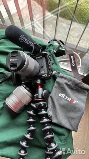 Canon eos m6 mark ii +2 объектива штатив и клетка