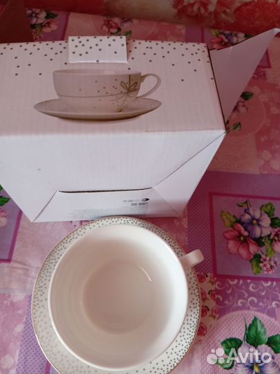 Тарелка и чашка, набор посуды, чайный набор