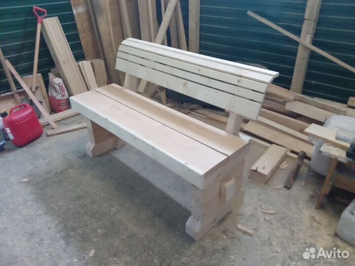 Уличная мебель из массива, столы, стулья