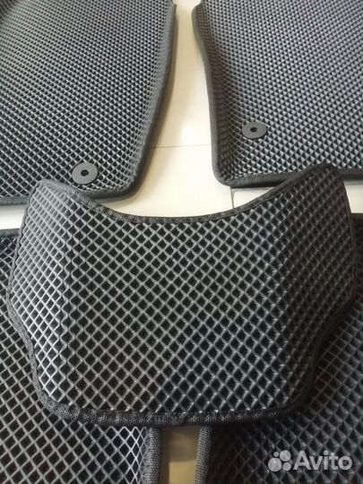 Коврики 3D Eva c бортом Volkswagen Polo седан черн