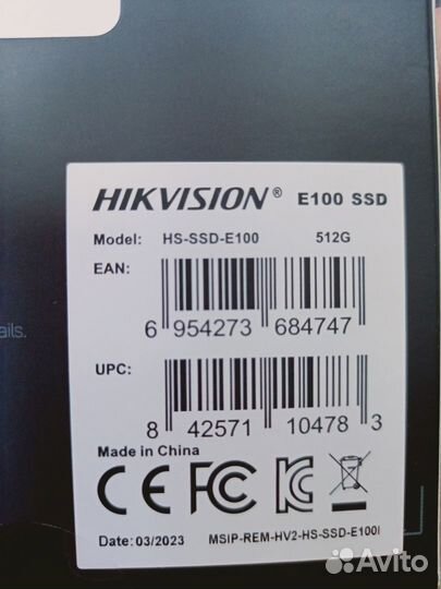 512Gb SSD Hikvision E100 2.5