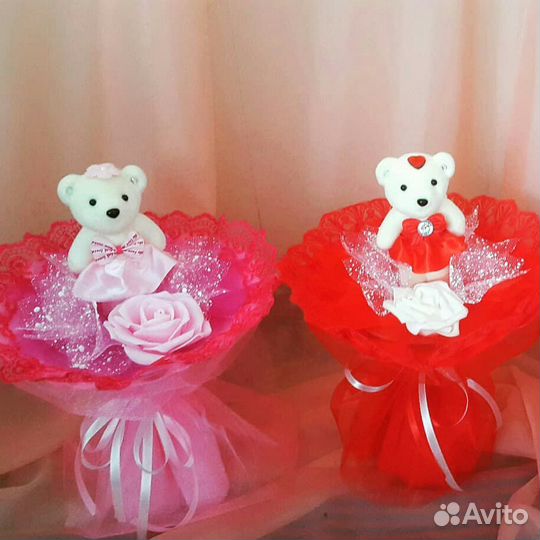 Букеты из мягких игрушек