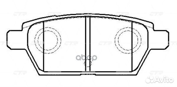 Колодки задние mazda 6 05- CTR GK0709 GK0709 CTR