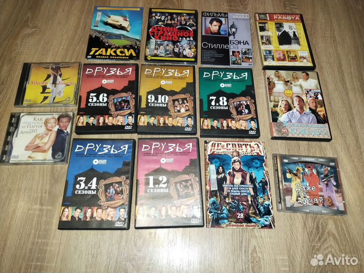 CD, DVD диски с фильмами и сериалами
