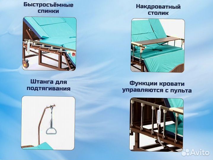 Медицинская кровать для ухода за больными