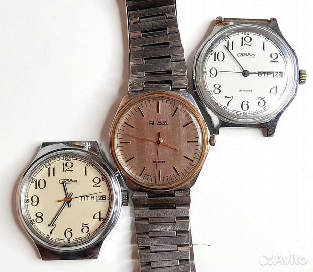 Мужские наручные часы 3шт. СССР