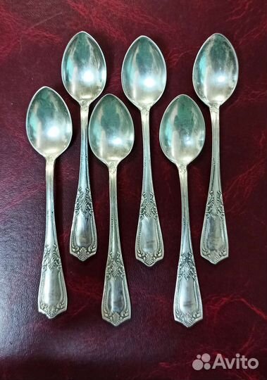 Ложки кофейные серебро 875 пробы