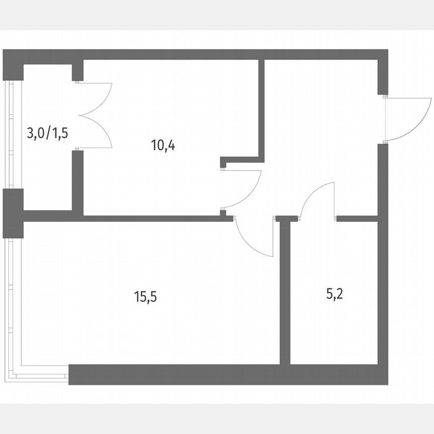 1-к. квартира, 40,7 м², 3/9 эт.