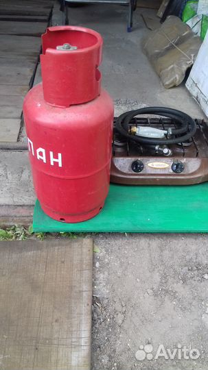 Настольная 2-х комфорочная газавая плита +баллон