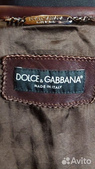 Dolce Gabbana куртка кожаная мужская Оригинал