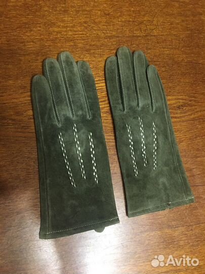 Перчатки замша