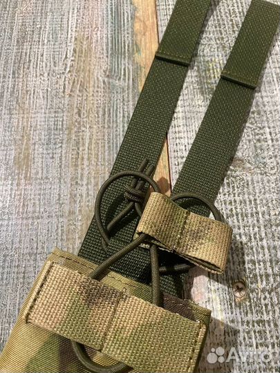 Открытый подсумок под магазин ак. мох