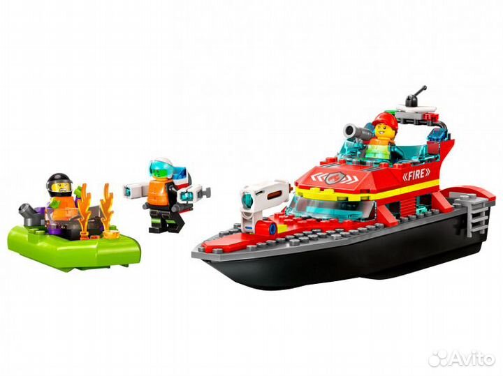 Lego City 60373 Пожарная спасательная лодка