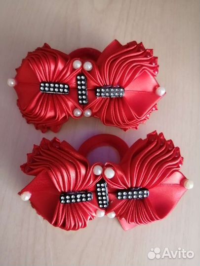 Резинки для волос ручной работы в наличии и на зак