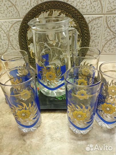 Кувшин со стаканами СССР