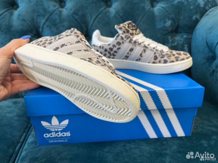 Кеды Adidas Campus Leopard Женские