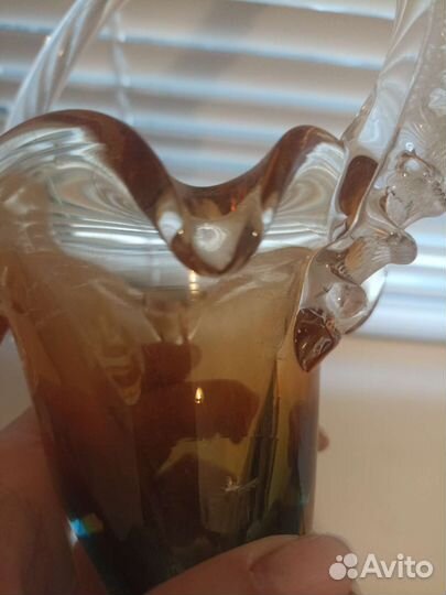 Ваза цветное стекло