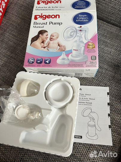 Молокоотсос ручной pigeon breast pump