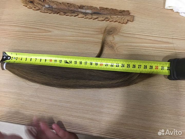 Волосы натуральные срез