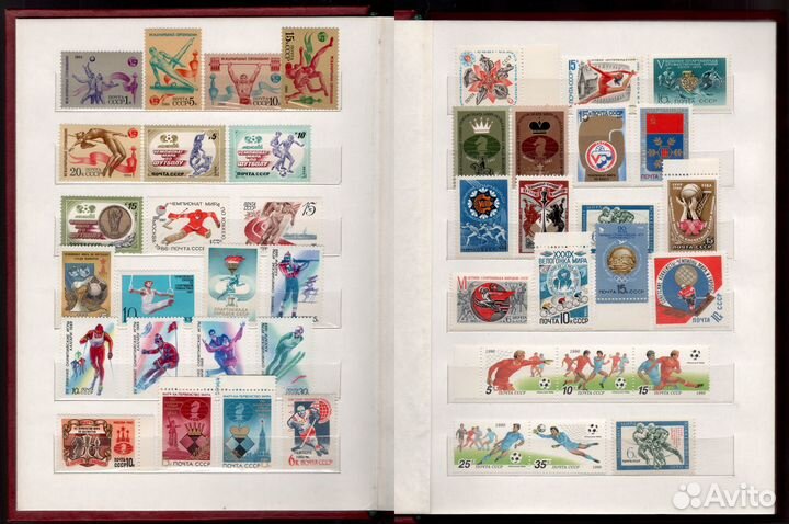 Альбом с марками СССР. Спорт- Олимпиада