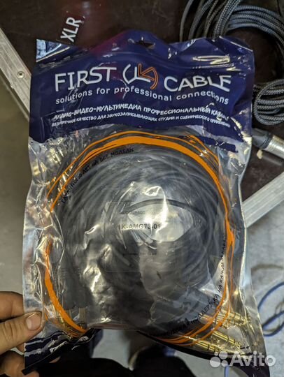 Jack на mini XLR 3 pin 1 метр