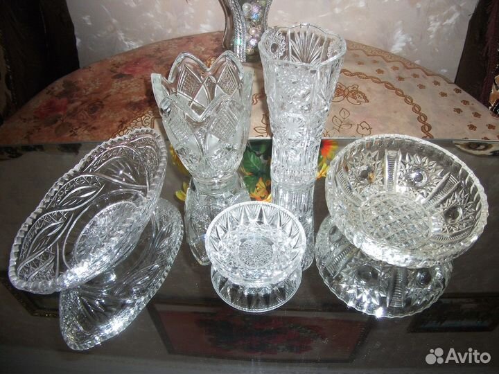 Ваза хрустальная