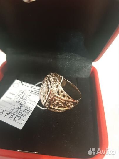 Мужская золотая печатка 585