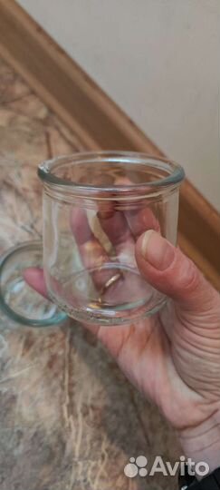 Горшок керамический, баночка стекло, для декора