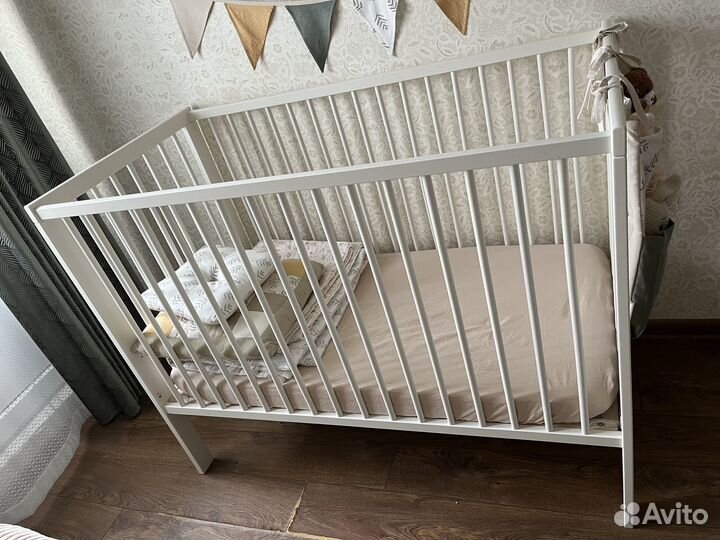 Детская кровать IKEA с матрасом