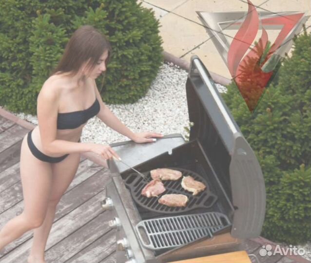 Решетка-гриль чугунная