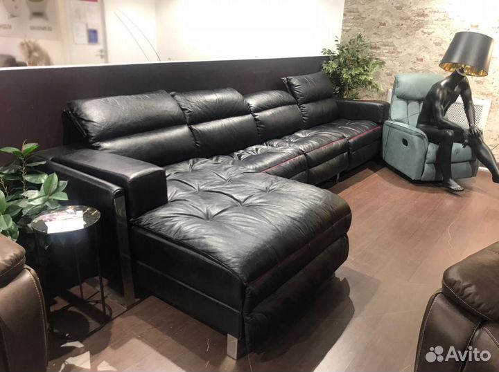 Кожаный угловой диван от Balito, новый