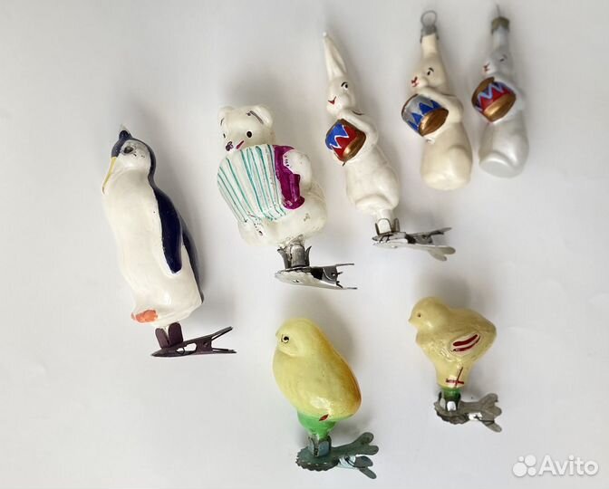 Елочные игрушки СССР реставрация