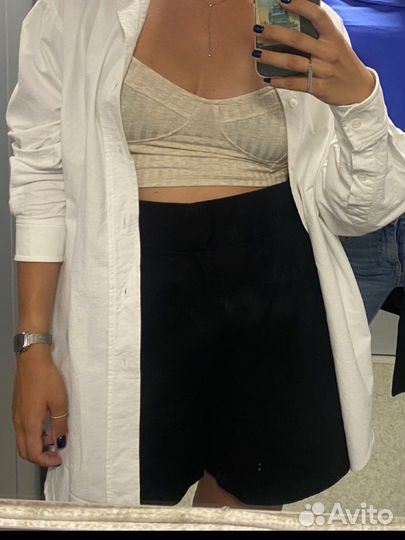 Шорты Классичечкие на высокой талии zara