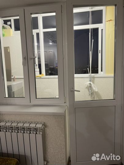 Балконный блок с дверью бу