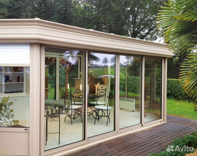 Остекление террас, веранд, беседок