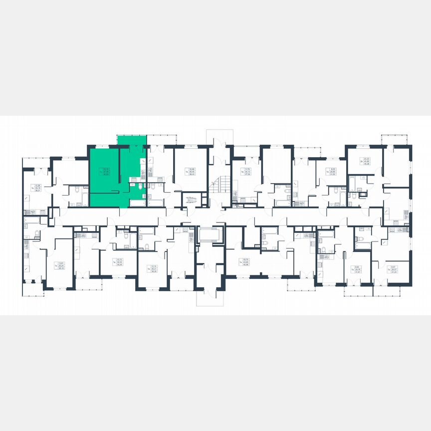 1-к. квартира, 38,5 м², 1/8 эт.