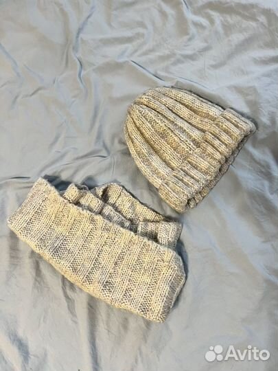 Комплект шапка и шарф для девочки