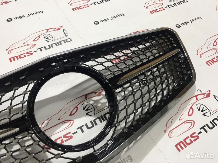 Решетка Mercedes Diamond W212 Black 09-12г Б/З