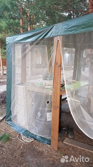 Шатер для рабочих бу