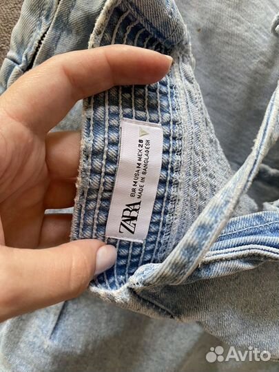 Джинсовый сарафан zara