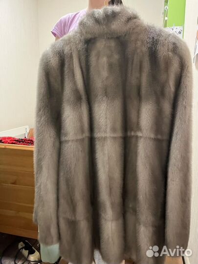 Шуба норка голубая 48 50