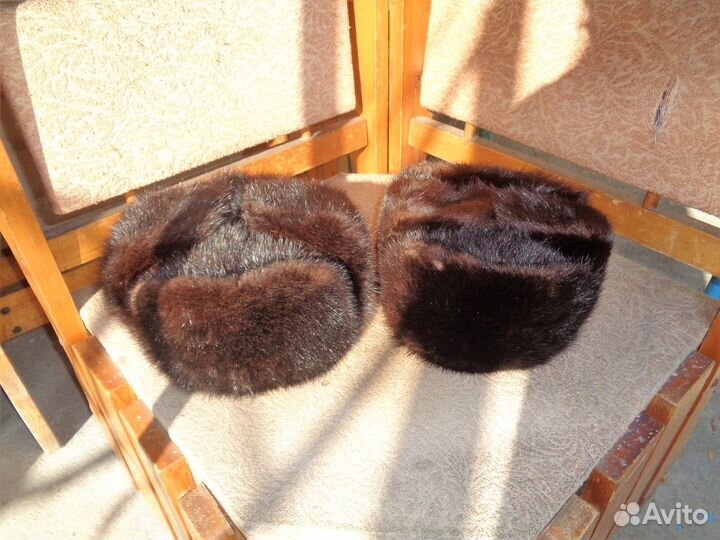 Норковая шапка мужская новая