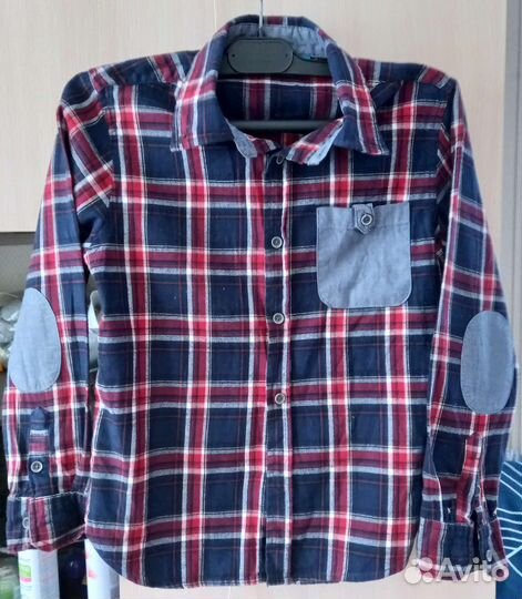 Рубашка фланелевая для мальчика 134 рост